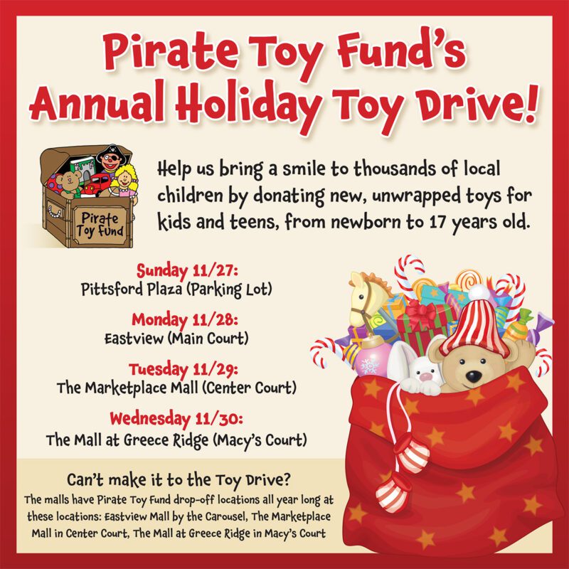 PIRATE FUND TOY DRIVE The Mall at Greece Ridge